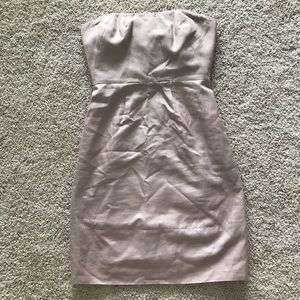 J Crew Mauve Strapless Cocktail Dress
